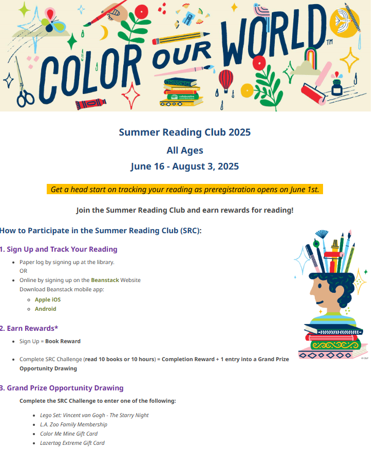  Summer Reading Club 2025